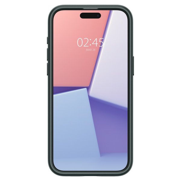Spigen iPhone 15 Pro Max Cover Optik Armor MagFit Abyss Green