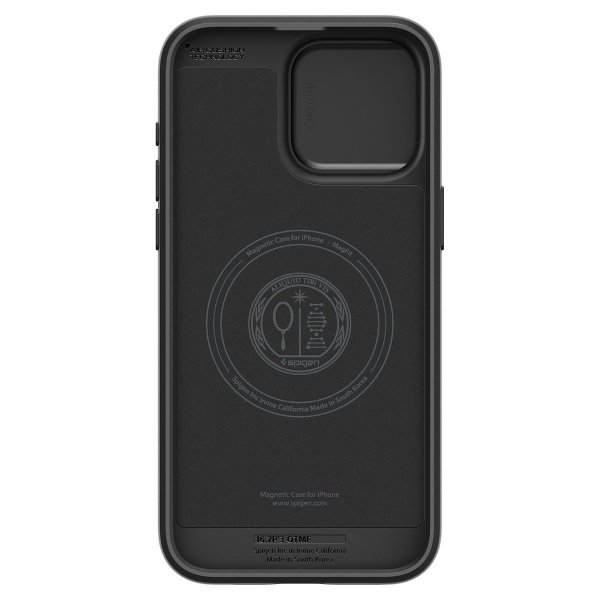 Spigen iPhone 15 Pro Max Cover Optik Armor MagFit Sort