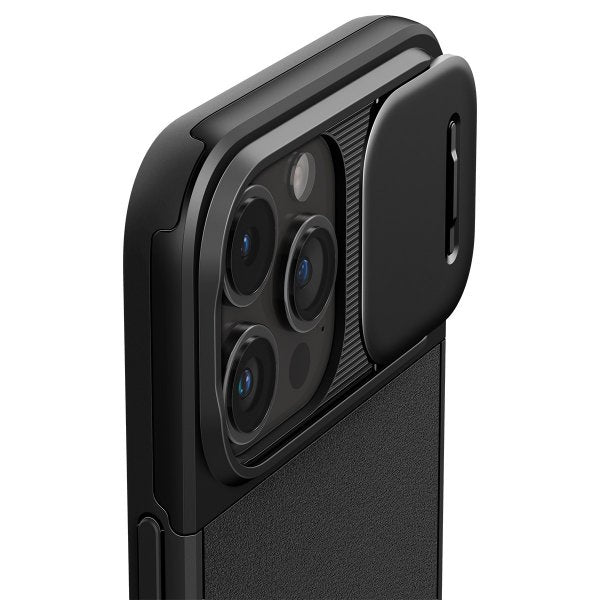 Spigen iPhone 15 Pro Max Cover Optik Armor MagFit Sort