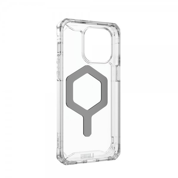 Urban Armor Gear (UAG) iPhone 15 Pro Max Cover Plyo MagSafe Ice Silver