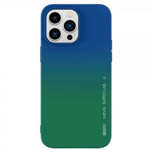 X-Level iPhone 15 Pro Max Cover Rainbow Series Grøn