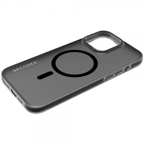 Decoded iPhone 15 Pro Max Cover Genbrugsplast Klar Etui Gennemsigtig Sort