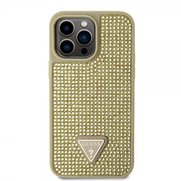 Guess iPhone 15 Pro Max Skal Rhinsten Guld