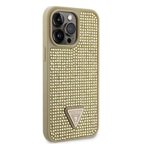 Guess iPhone 15 Pro Max Skal Rhinsten Guld
