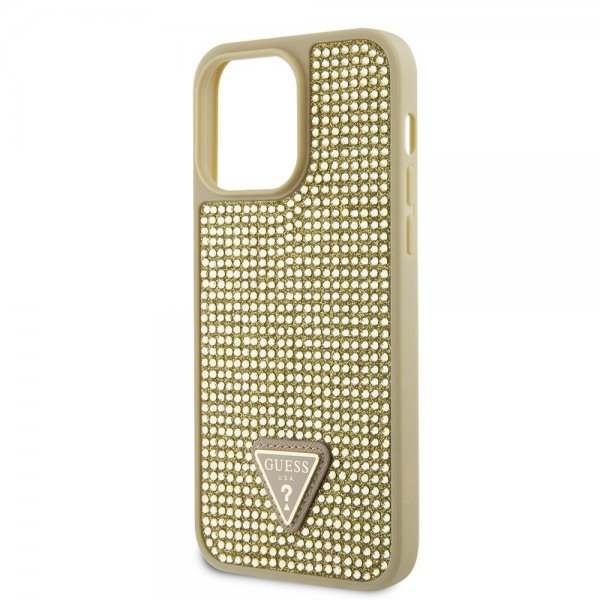 Guess iPhone 15 Pro Max Skal Rhinsten Guld