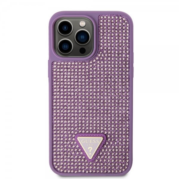 Guess iPhone 15 Pro Max Cover Rhinsten Lilla