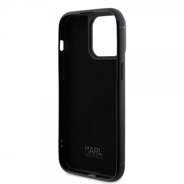 Karl Lagerfeld iPhone 15 Pro Max Cover Rhinestone Sølv