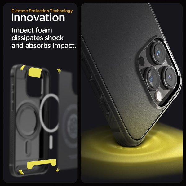 Spigen iPhone 15 Pro Max Cover Rugged Armor MagFit Mat Sort