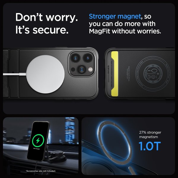 Spigen iPhone 15 Pro Max Cover Rugged Armor MagFit Mat Sort