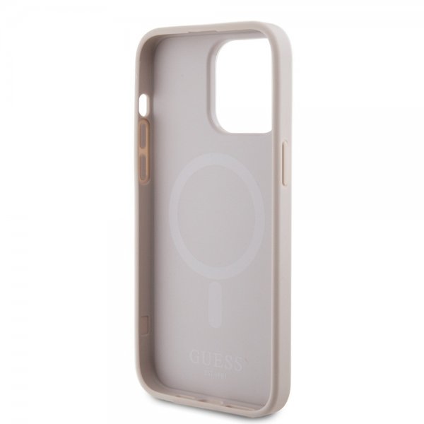 Guess iPhone 15 Pro Max Cover Saffiano MagSafe Rosa