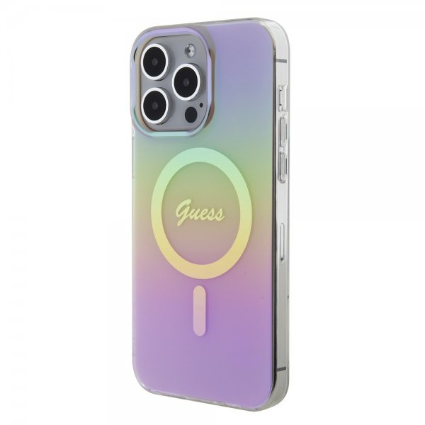 Guess iPhone 15 Pro Max Cover Script MagSafe Pink