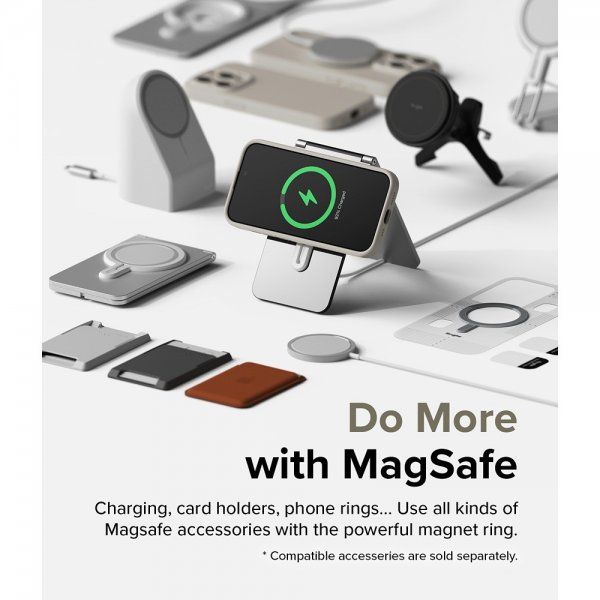 Ringke iPhone 15 Pro Max Cover Silikone Magnetisk Stone