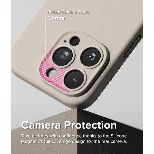 Ringke iPhone 15 Pro Max Cover Silikone Magnetisk Stone