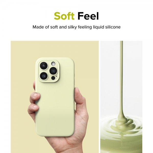 Ringke iPhone 15 Pro Max Cover Silikone Magnetisk Sunny Lime