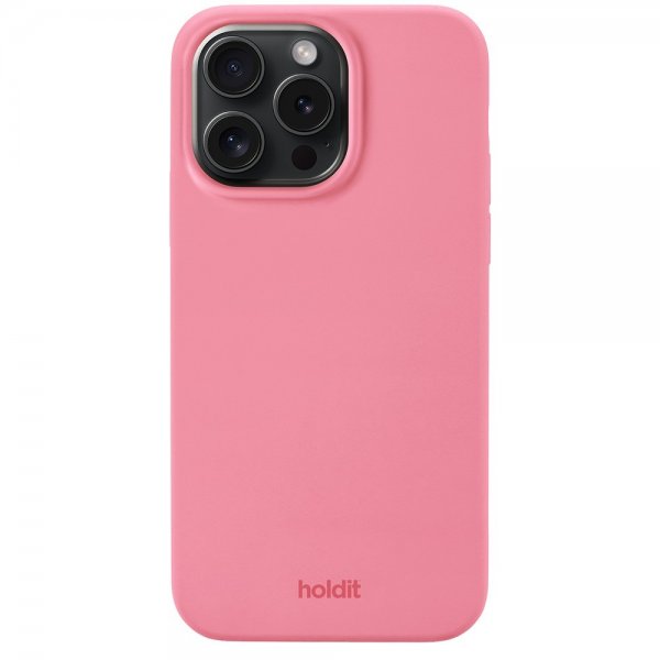 holdit iPhone 15 Pro Max Cover Silikone Rouge Pink