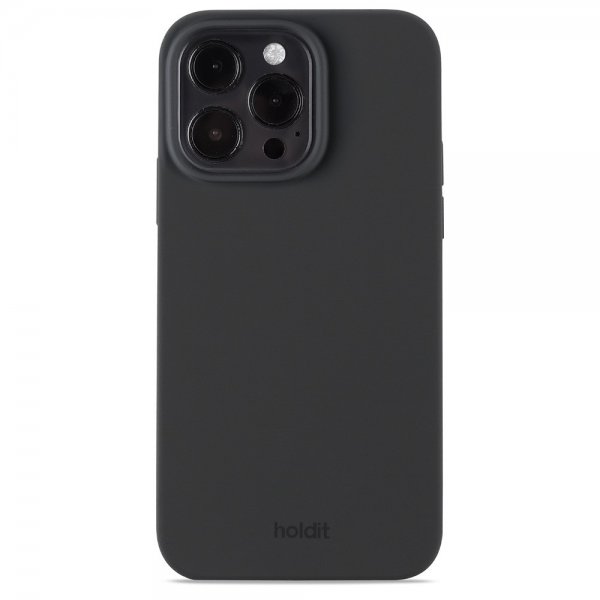 holdit iPhone 15 Pro Max Cover Silikone Sort