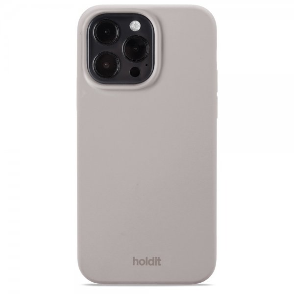Holdit iPhone 15 Pro Max Cover Silikone Taupe