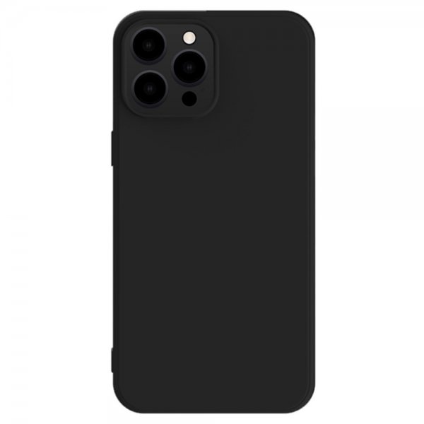 X-Level iPhone 15 Pro Max Cover Silikone-tekstur Sort