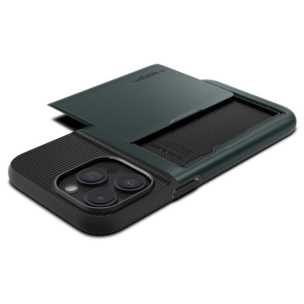 Spigen iPhone 15 Pro Max Cover Slim Armor CS Abyss Green