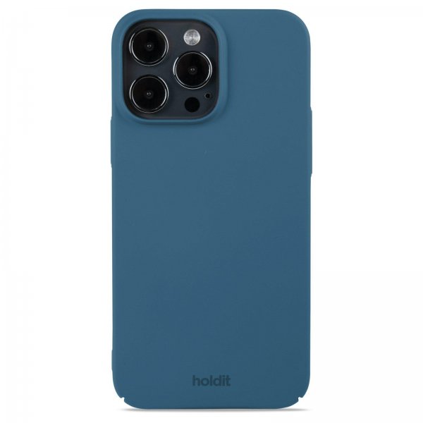 Holdit iPhone 15 Pro Max Cover Slim Case Denim Blue