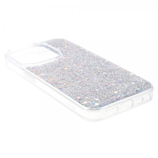 Nordic Covers iPhone 15 Pro Max Cover Sparkle Series Stardust Silver