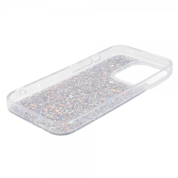 Nordic Covers iPhone 15 Pro Max Cover Sparkle Series Stardust Silver