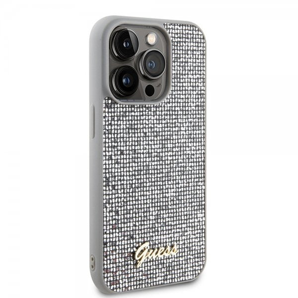 Guess iPhone 15 Pro Max Cover Square Mirror Silver