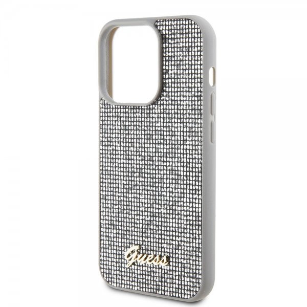 Guess iPhone 15 Pro Max Cover Square Mirror Silver