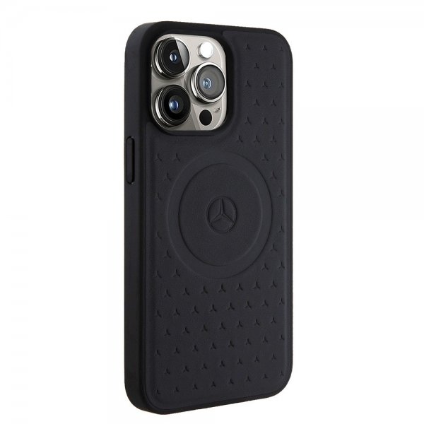 Mercedes Benz iPhone 15 Pro Max Cover Star Pattern MagSafe Sort