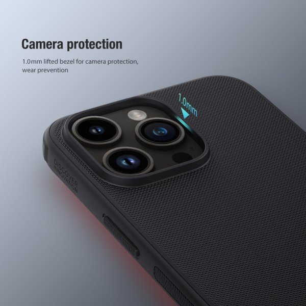 Nillkin iPhone 15 Pro Max Cover Super Frosted Shield Pro Blå