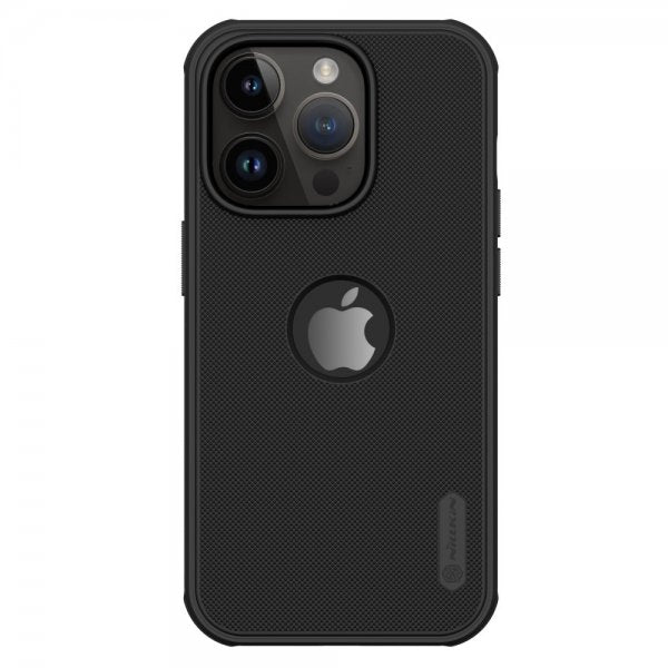 Nillkin iPhone 15 Pro Max Cover Super Frosted Shield Pro Logo Hole Sort