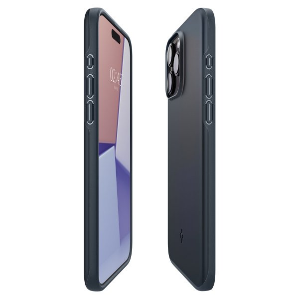Spigen iPhone 15 Pro Max Cover Thin Fit Metal Slate