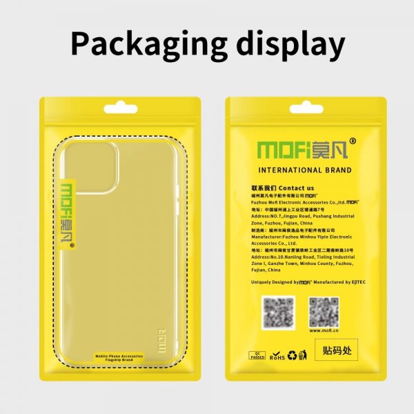 Mofi iPhone 15 Pro Max Cover Transparent TPU Klar