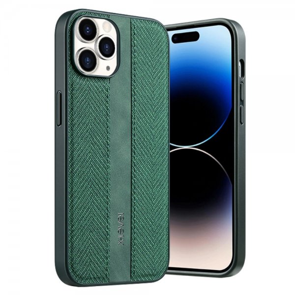 X-Level iPhone 15 Pro Max Cover Stoftekstur Grøn