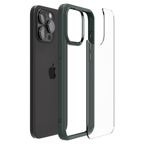 Spigen iPhone 15 Pro Max Cover Ultra Hybrid Abyss Green
