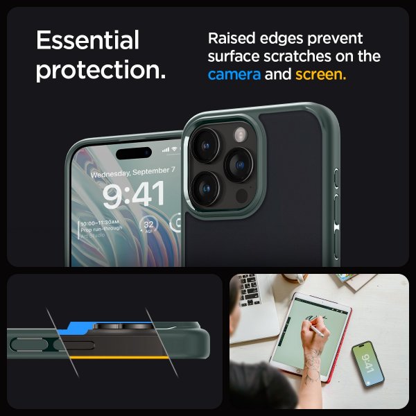Spigen iPhone 15 Pro Max Cover Ultra Hybrid Frost Green