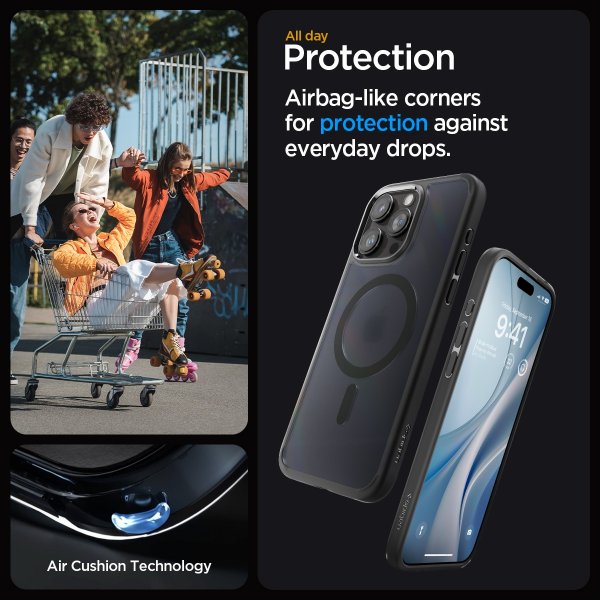 Spigen iPhone 15 Pro Max Cover Ultra Hybrid MagFit Frost Black