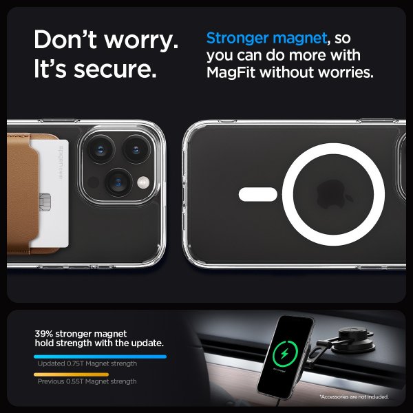 Spigen iPhone 15 Pro Max Cover Ultra Hybrid MagFit Frost Clear