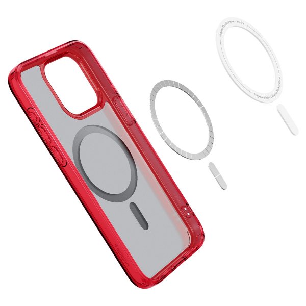 Spigen iPhone 15 Pro Max Cover Ultra Hybrid MagFit Frost Deep Red
