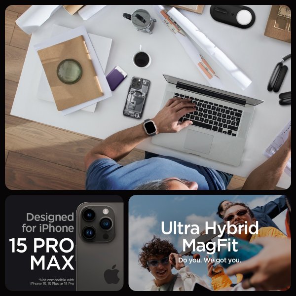 Spigen iPhone 15 Pro Max Cover Ultra Hybrid MagFit Zero One