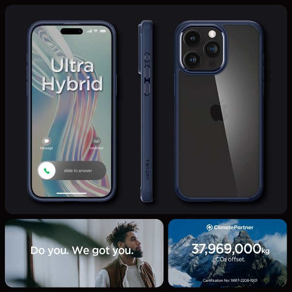 Spigen iPhone 15 Pro Max Cover Ultra Hybrid Navy Blue