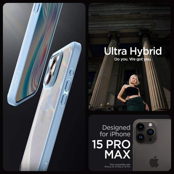 Spigen iPhone 15 Pro Max Cover Ultra Hybrid Sierra Blue