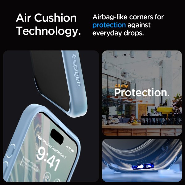 Spigen iPhone 15 Pro Max Cover Ultra Hybrid Sierra Blue