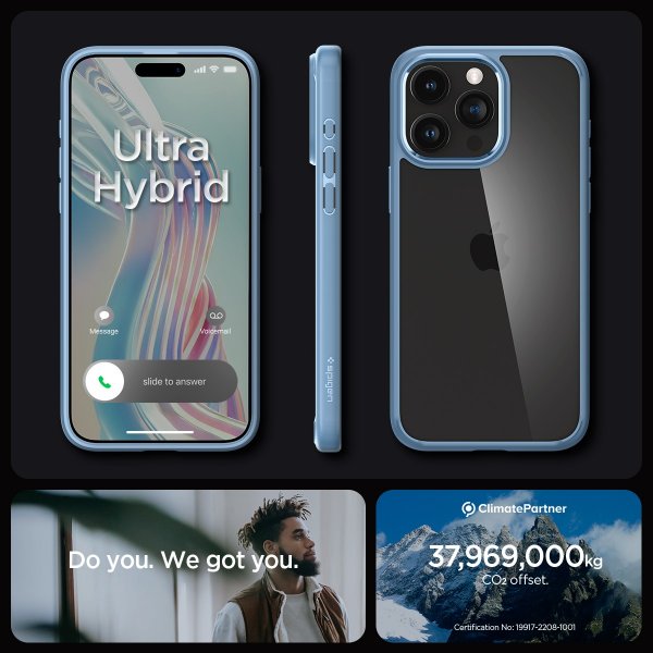 Spigen iPhone 15 Pro Max Cover Ultra Hybrid Sierra Blue