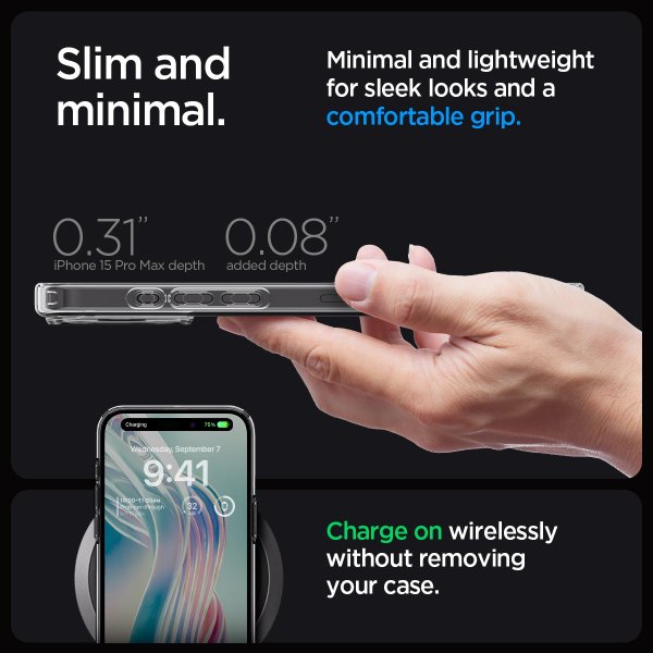 Spigen iPhone 15 Pro Max Cover Ultra Hybrid Space Crystal