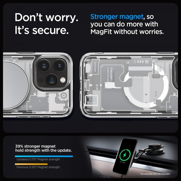 Spigen iPhone 15 Pro Max Cover Ultra Hybrid Zero One MagFit Hvid