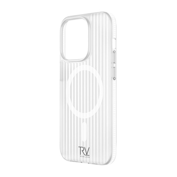 Rvelon iPhone 15 Pro Cover Riflet MagSafe Hvid