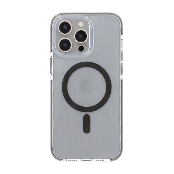 iPhone 15 Pro Cover Stødabsorberende MagSafe Grå