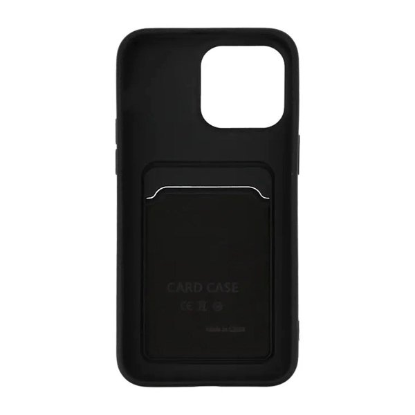 iPhone 15 Pro Cover Kortholder Sort