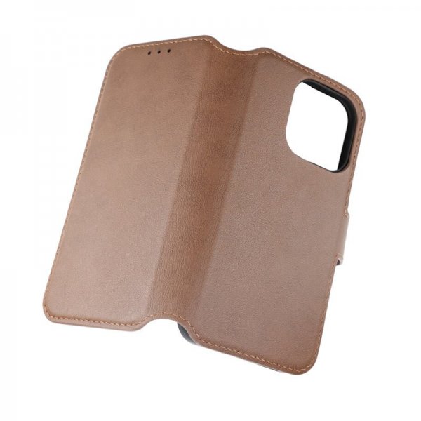Rvelon iPhone 15 Pro Cover Ægte Læder Brun